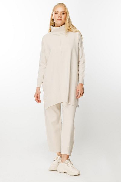 Ghisa Turtleneck Knitwear Set - Stone Color