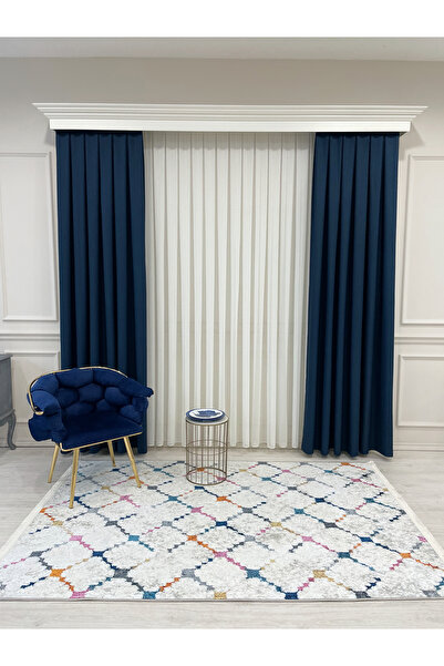 Brillant Krem-Gri Renk Kabartmalı Görünüm Lateks Deri Taban Halı