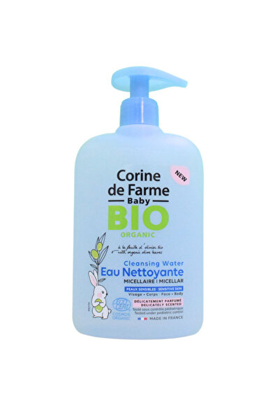 CORINE DE FARME مياه تنظيف الوجه والجسم العضوية من CDF Baby Bio، 500 مل