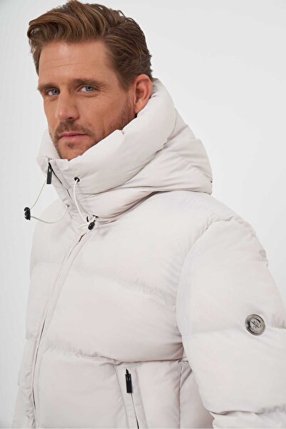 Morven Ανδρικό παλτό με κουκούλα με φερμουάρ Moesta με δυναμική εφαρμογή και χαλαρή εφαρμογή