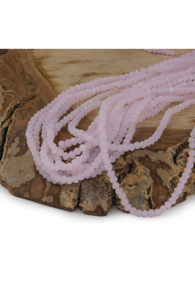 Prestij Boncuk 2 mm roze kristalne perle - A129