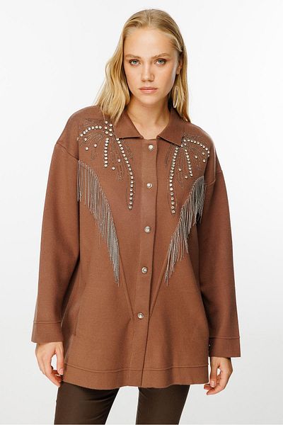 Ghisa Brown Knitwear Cardigan