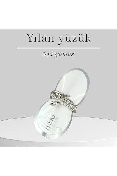 Ktrgümüş Yılanlı yüzük 925 ayar gümüş