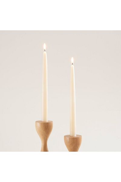 Chakra Nature Cream Set Of 2 Candlestick Candle Cream