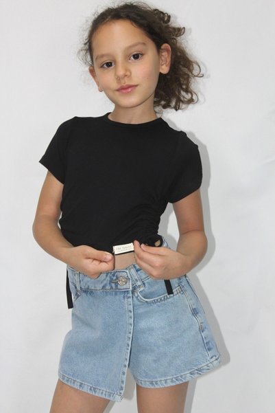 Ede Tekstil Girl's Crop T-Shirt