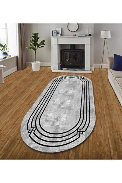 MOTTO HALI Modern Eko Punto Kaymaz Tabanlı Yıkanabilir Antibakteriyel Dijital...