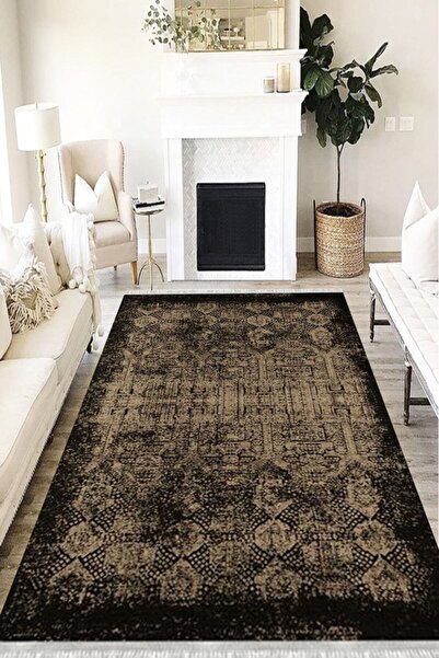 MOTTO HALI Otantik Cotton Şönil Kaymaz Tabanlı Yıkanabilir Antibakteriyel Dij...