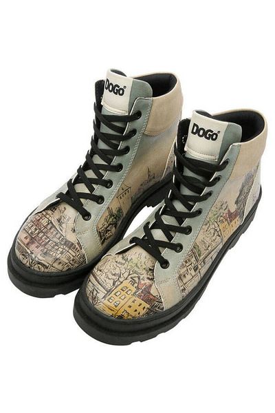 Dogo Cizme de damă din piele vegană bej - Take A Walk Design