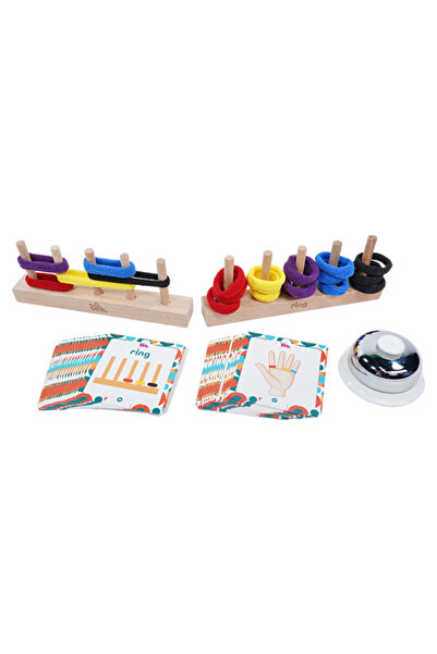 Zetzeka Zet Brain Teaser Ring Wooden Brain Teaser and Mind Game Age 3+ 2 Players