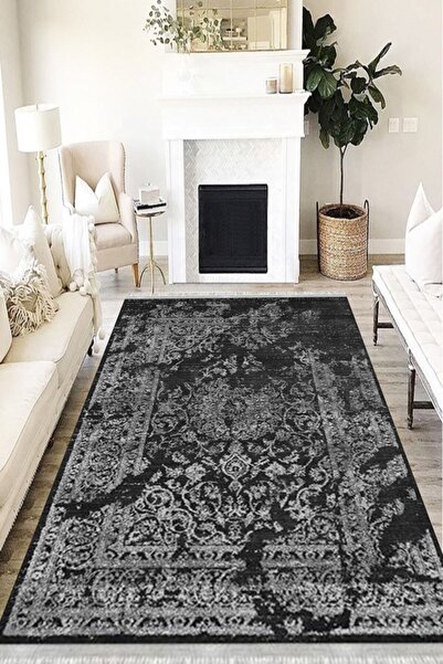 MOTTO HALI Otantik Cotton Şönil Kaymaz Tabanlı Yıkanabilir Antibakteriyel Dij...