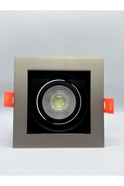 Helios Opto Tekli Dekoratif Kare Saten+Siyah Kasa 3000K Günışığı Ampül Dahil ...