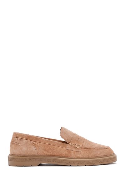 Derimod Powder Suede Women's Loafer - Masculine Leather, Model 24sfd420210