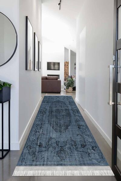 MOTTO HALI Otantik Eko Punto Yolluk Kaymaz Tabanlı Yıkanabilir Antibakteriyel...