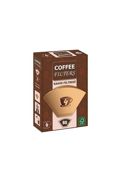 Coffee Brown Coffee Machine Filter - No:4, 80 Pieces