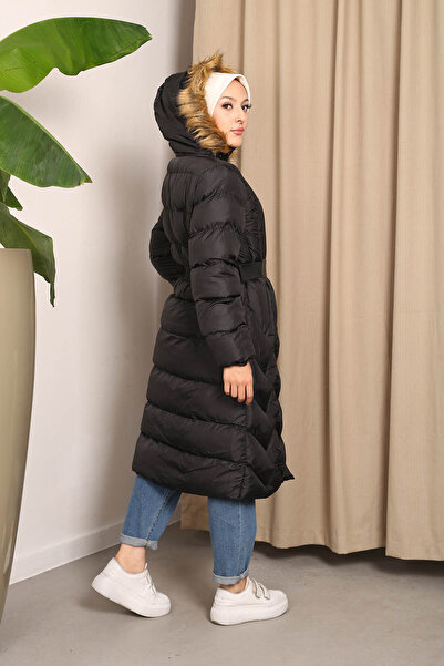 İmajButik Bunda Black Puffer s kapucí