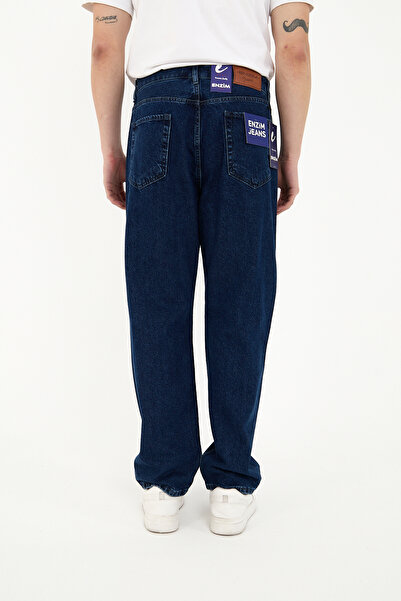 ENZİM JEANS Ανδρικό 100% βαμβακερό φαρδύ τζιν