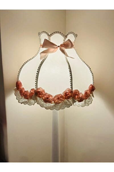 LULUAVİZEM Patentli Elde Yıkanabilir Başlık Güllü Pudra Lambader