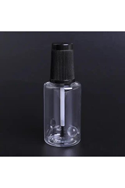 Mr.Rötuş 10 Adet 20 ml Boş Rötuş Fırçalı Şişe Solvente Dayanıklı PET Plastik ...