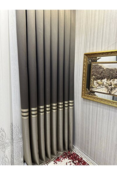 NİVEMESHOME Nivemeshome Didim Ft671537 V-5302 Земя 1/3 Плътно набрана завеса ...