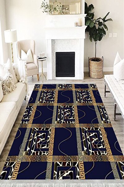 MOTTO HALI Patchwork Eko Punto Kaymaz Tabanlı Yıkanabilir Antibakteriyel Diji...