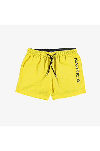 Nautica Erkek Sarı Regular Fit Deniz Şortu