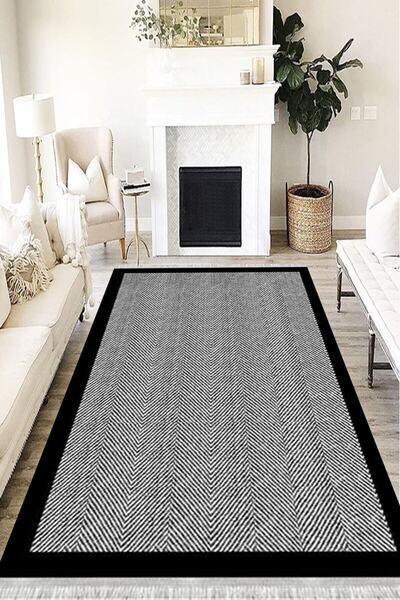 MOTTO HALI Doku Verona Kaymaz Deri Tabanlı Yıkanabilir Antibakteriyel Dijital...