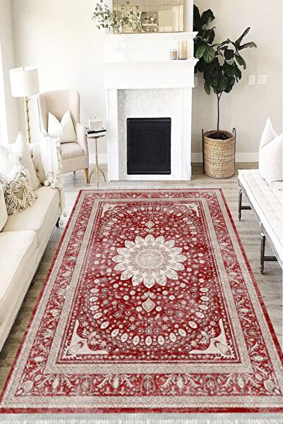 MOTTO HALI Otantik Westa Kaymaz Tabanlı Yıkanabilir Antibakteriyel Dijital Ba...