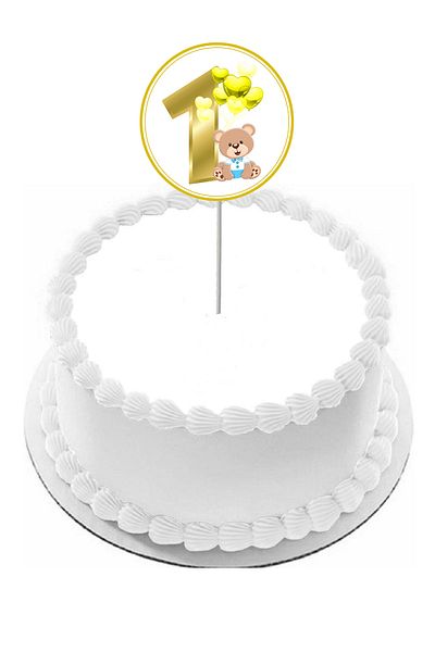 Pasta9 Boy's Cake Toothpick - 1 Figure, 1 Ornamental Model
