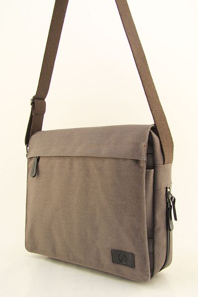 HNB Unisex Coffee Canvas Bellows Waterproof Postman Business School Briefcase Street Bag