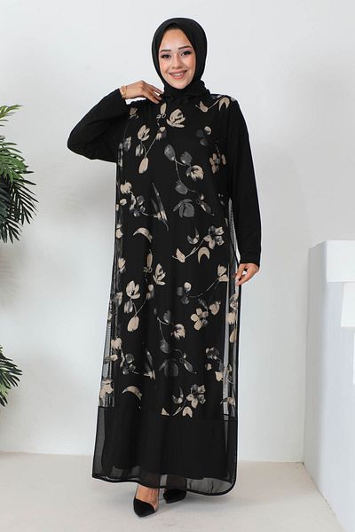 İmajButik Rochie de seară căptușită de mărime plus aurie