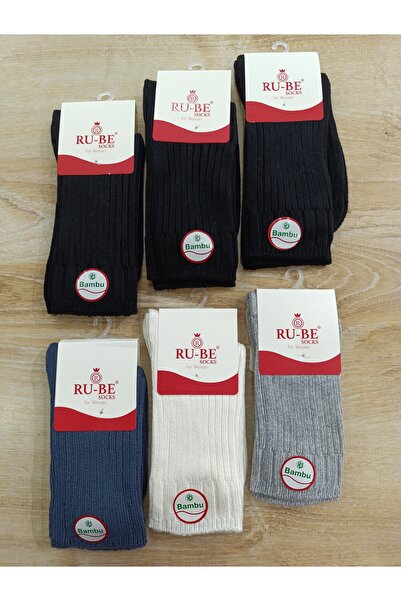 RU-BE Дебели бамбукови чорапи, 6 чифта