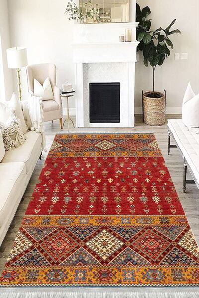 MOTTO HALI Otantik Eko Punto Kaymaz Tabanlı Yıkanabilir Antibakteriyel Dijita...