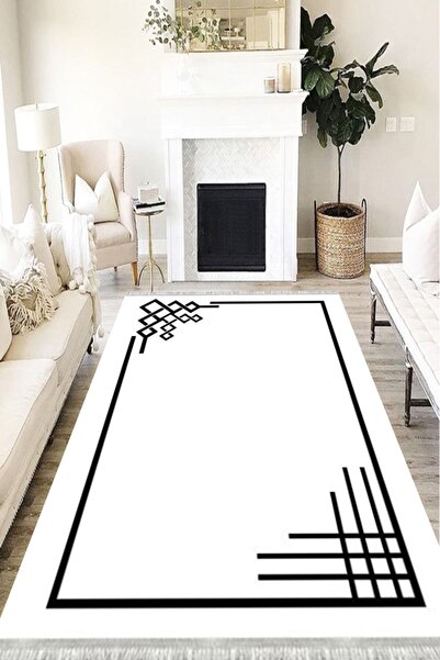 MOTTO HALI Klasik Eko Punto Kaymaz Tabanlı Yıkanabilir Antibakteriyel Dijital...