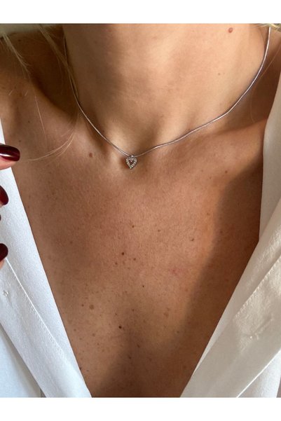 Rossetto Atelier Stainless Steel Silver Mini Heart Choker Necklace