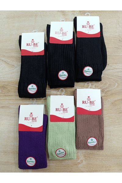 RU-BE ȘOSETE DE BAMBUS GROȘI 6 PERECHI