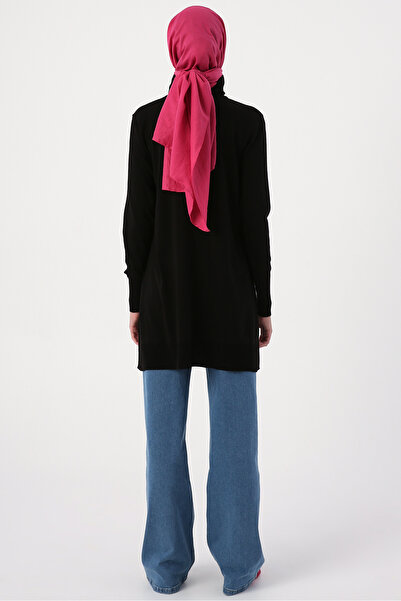 ALLDAY Siyah Balıkçı Yaka Triko Tunik