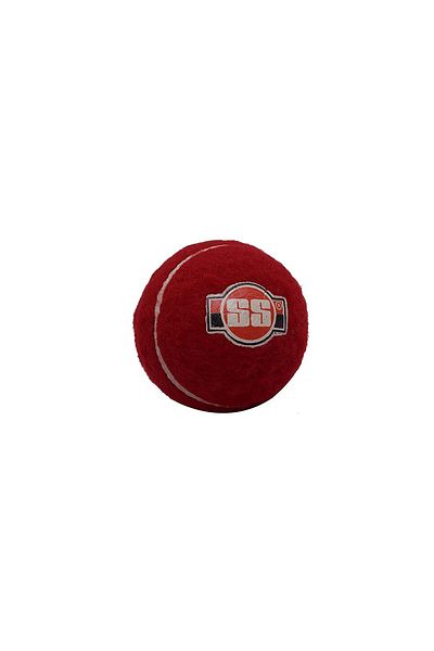 SS Cricket Tennis Ball with Seam | Leather | Suitable for Practice Game | Hard Court | Grass