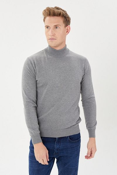 Tony Montana Tony Classics Half Turtleneck Basic Knitwear- T-1003