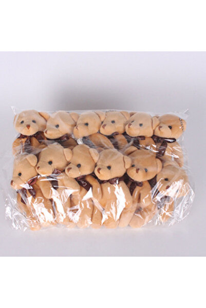 Choice6 light brown 12Pcs/Lot Soft Stuffed Bear Plush Toys Mini Teddy Bear Do...