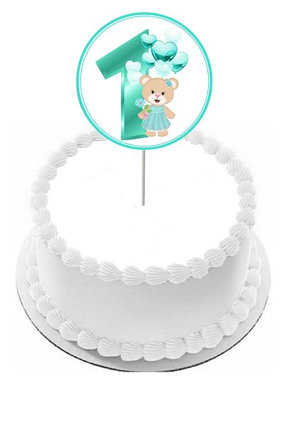Pasta9 Mint Green Girl's Cake Toothpick - 1 Figure, 1 Piece