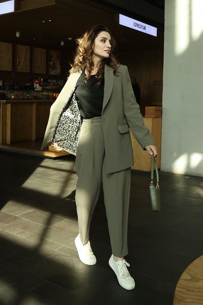 Poliyance Meghan Khaki Trousers