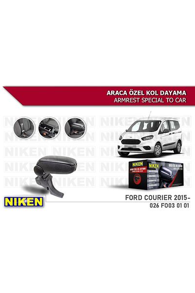 Niken Ford Courier 2015- Armrest Armrest Snap ABS Black