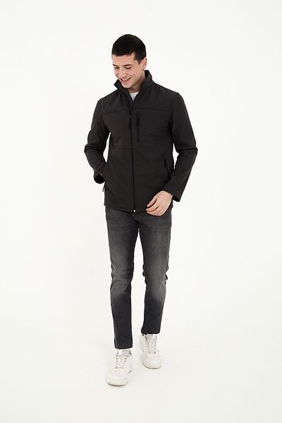 ENZİM JEANS Ανδρικό παλτό Softshell με Fleece Εσωτερικό, Αδιάβροχο και Αντιανεμικό