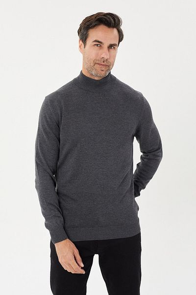 Tony Montana Tony Classics Half Turtleneck Basic Knitwear- T-1003