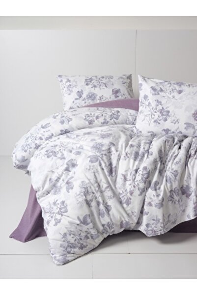 Cotton Box Double Flannel Duvet Cover Set - Sadie Purple