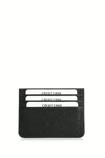 Lufian Alferd Men's Leather Card Holder Black