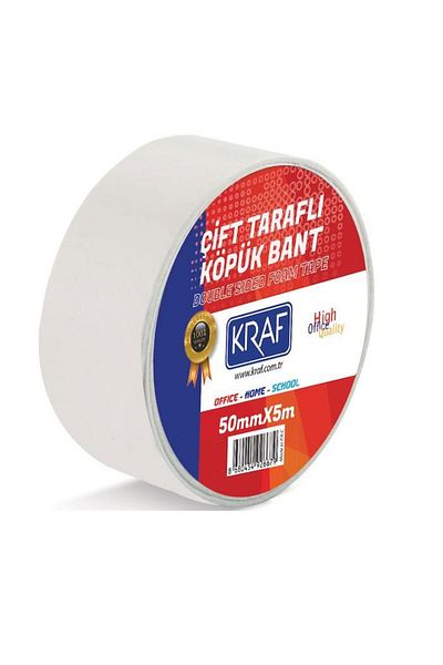 KRAF 5 Τεμάχια 50 Μm X 5 Μέτρα Ταινία Αφρού Διπλής Όψης