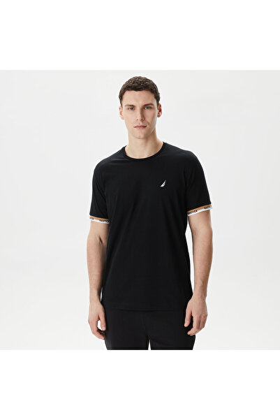 Nautica Erkek Siyah Standart Fit T-Shirt