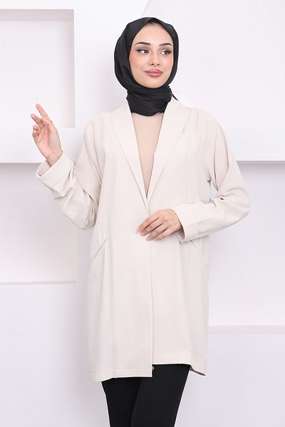 İmajButik Μπουφάν με διπλό μανίκι και πέτρινες τσέπες