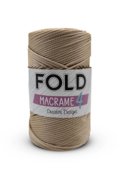 FOLD Μακραμέ νήμα Νο:4 - 031 Πολυεστέρας, 2 mm νήμα, 200 gr 230 M Supla νήμα Τσάντα με νήμα